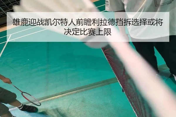 雄鹿迎战凯尔特人前瞻利拉德挡拆选择或将决定比赛上限